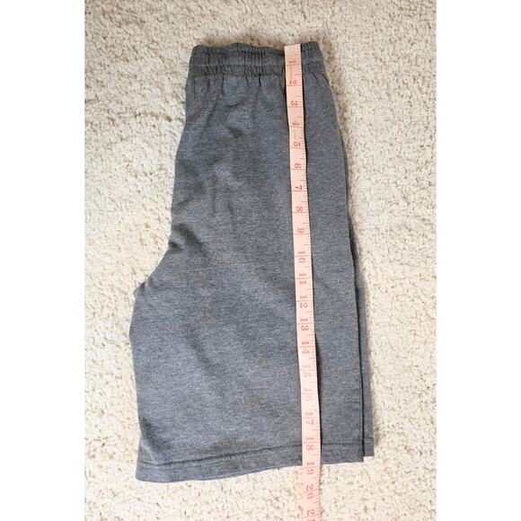 PUMA Cotton Blend Athletic Shorts Gray Red Elastic Drawstring Waist (14/16) Lg - Picture 6 of 6